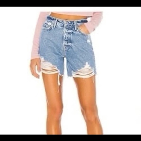 GRLFRND One Last Song Jourdan Distressed Cutoff Denim Shorts 
size 27 - Picture 2 of 12